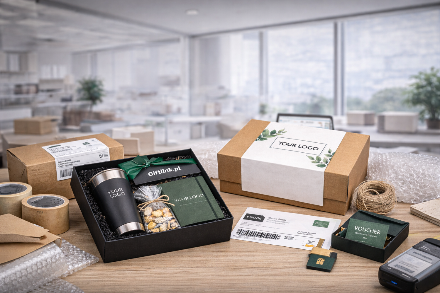 Personalizowane paczki firmowe i fulfilment B2B