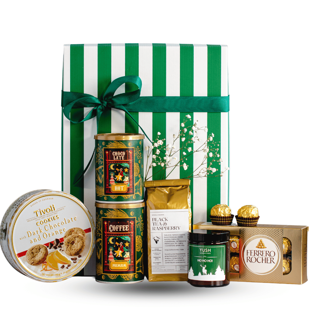 Zestaw Prezentowy Zielono-Złote - Świąteczny