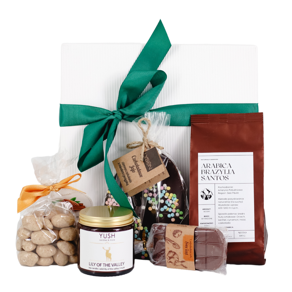 Zestaw prezentowy wielkanocny koszyczek