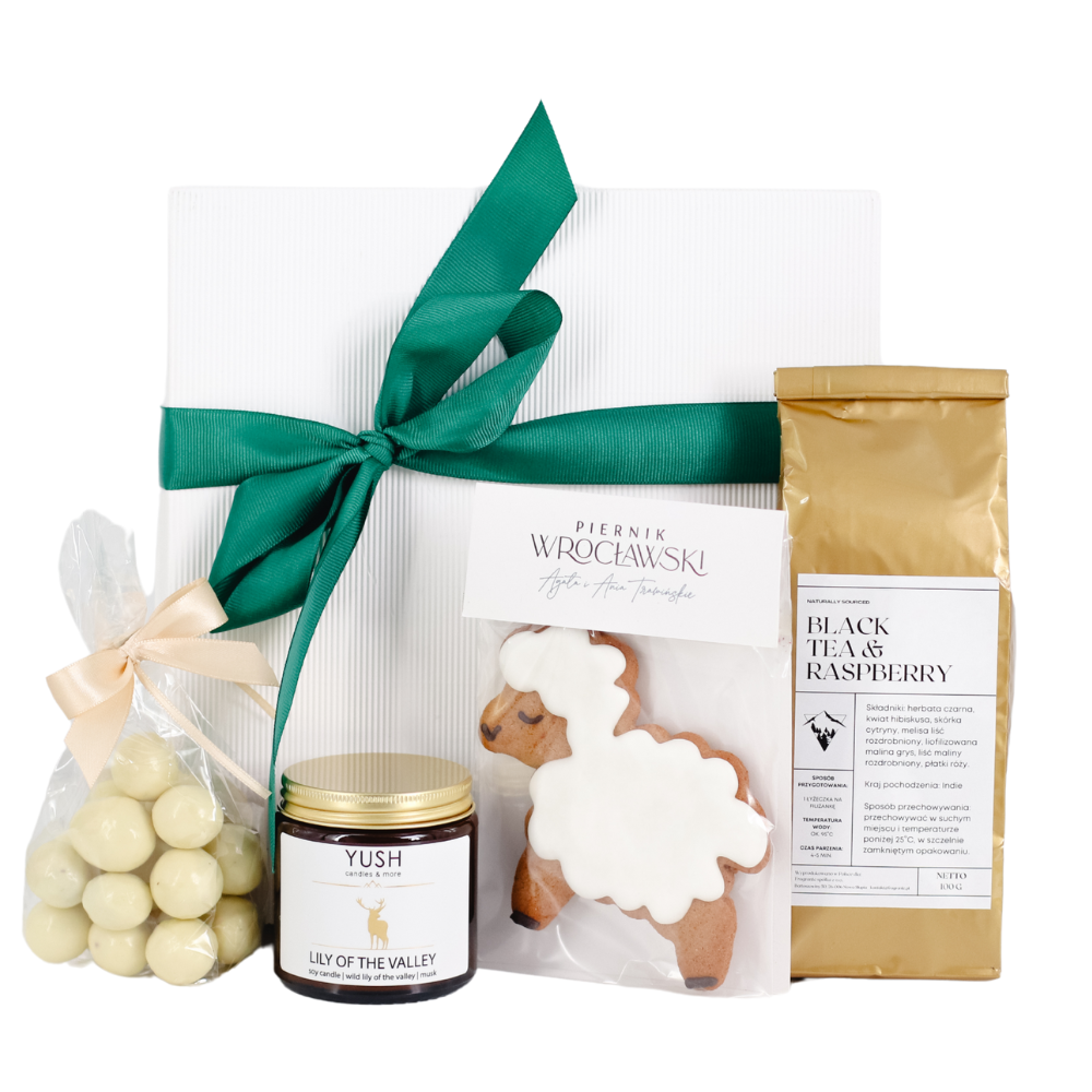 Zestaw wielkanocny z barankiem