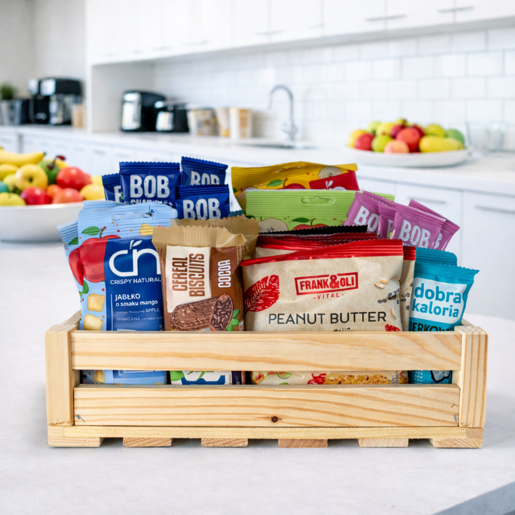 Zdrowe przekąski do biura - Zestaw firmowy 50 przekąsek