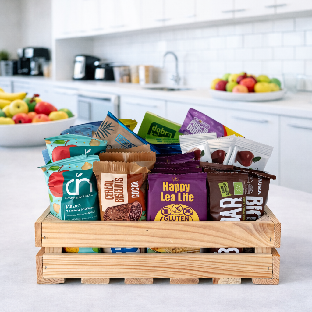 Zdrowe przekąski do biura - Zestaw firmowy 72 przekąski